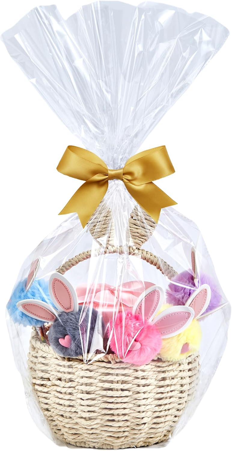 Baby Products Gift Pack - Clear Cellophane Gift Bags 10 Pack