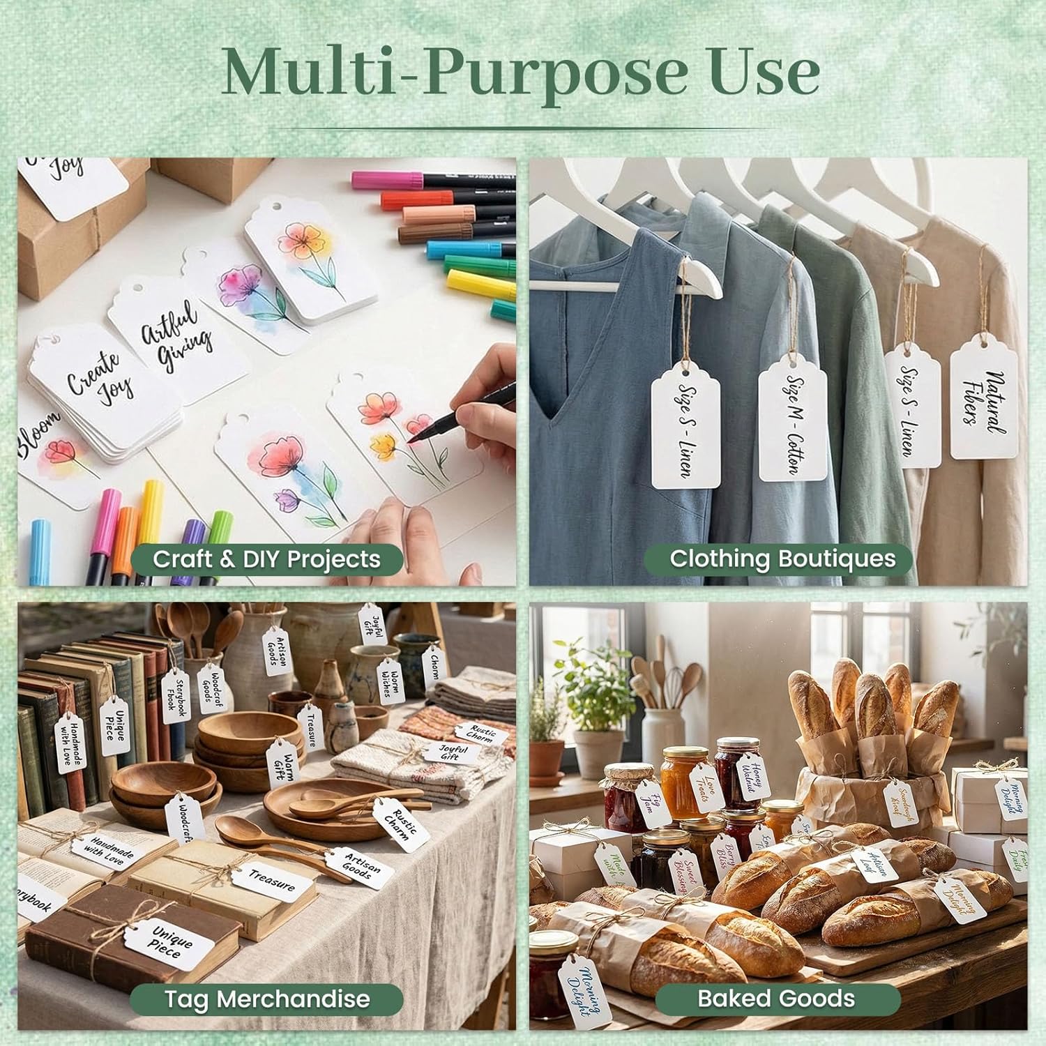 200 Pack Gift Tags with String - Baby Products Gift Pack incelemesi ve fiyatı