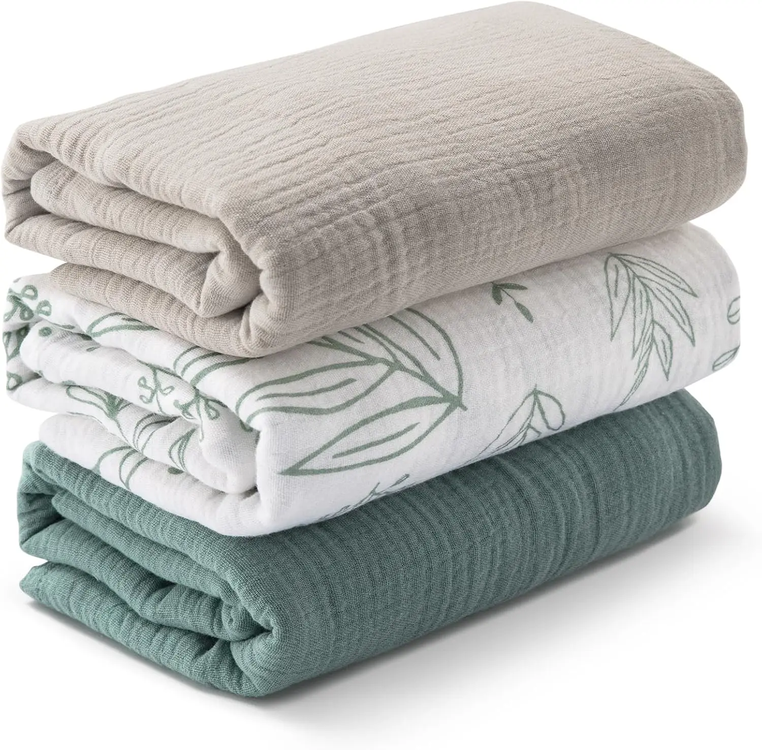 3-Pack Muslin Swaddle Blankets - Baby Products Gift Pack incelemesi ve fiyatı
