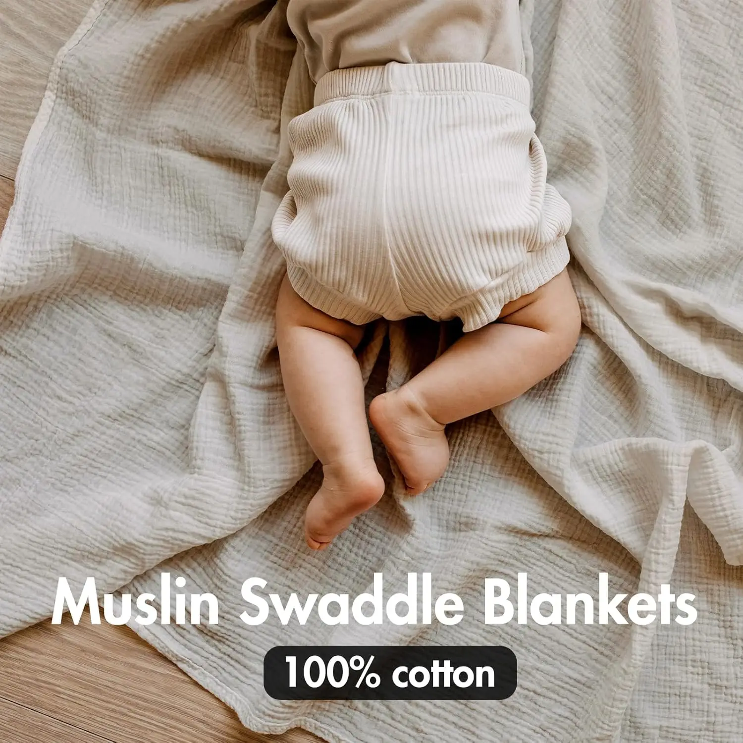 3-Pack Muslin Swaddle Blankets - Baby Products Gift Pack incelemesi ve fiyatı