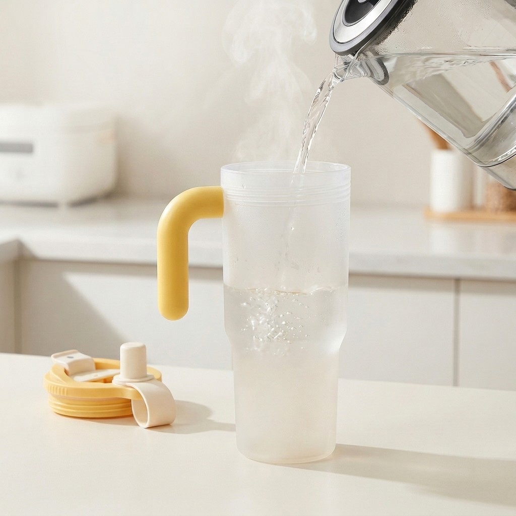 Transparent Plastic Water Cup  - Portable Bottle Warmer incelemesi ve fiyatı