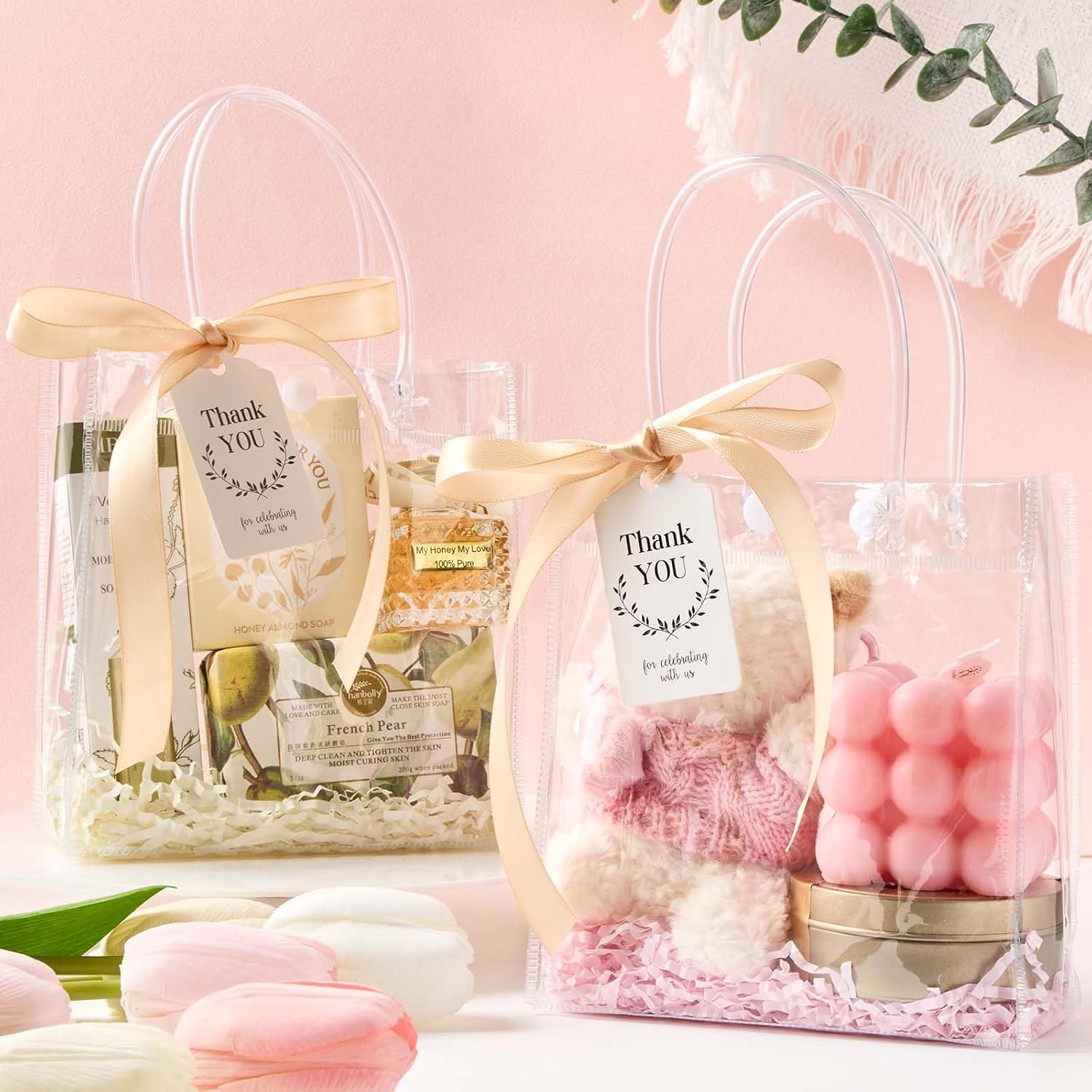 Clear Gift Bags with Handles,  - Baby Products Gift Pack incelemesi ve fiyatı