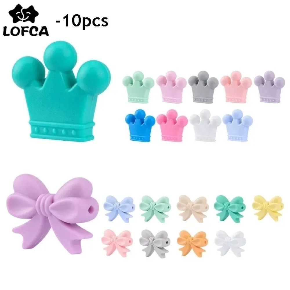 LOFCA 10pcs/lot Silicone Crown - Baby Products List incelemesi ve fiyatı